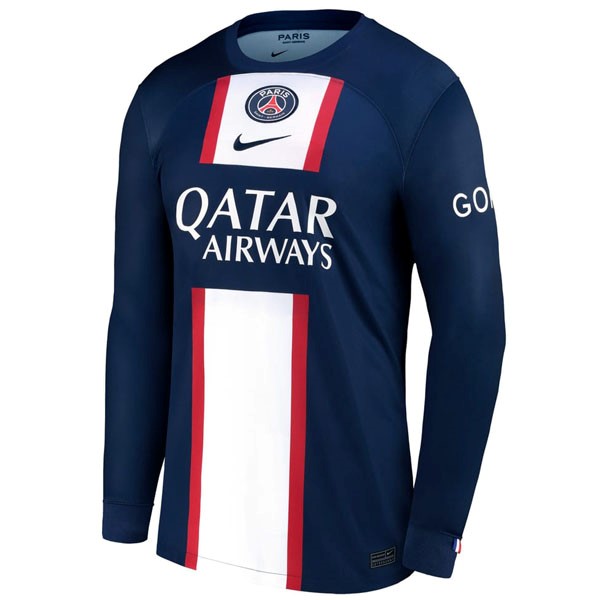 Thailande Maillot Paris Saint Germain Domicile ML 2022-23 Bleu